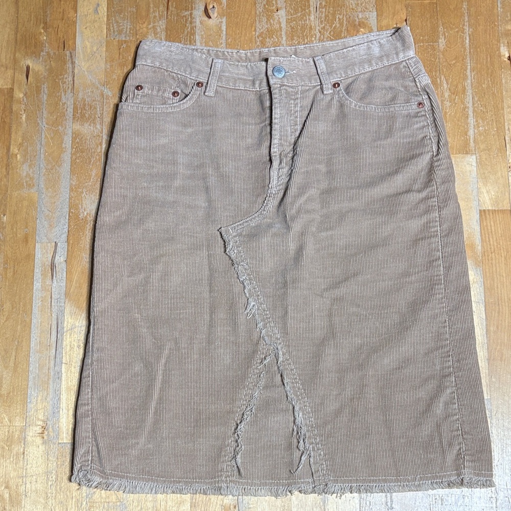 Lucky Brand Corduroy Pencil Skirt